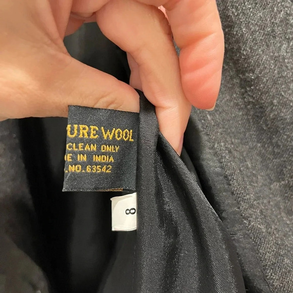 Giorgio SantAngelo 100% wool vintage blazer one button closure shoulder pads 8 - Picture 10 of 10